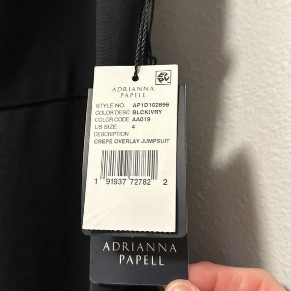 Adrianna Papell Colorblocked Overlay Jumpsuit - Picture 9 of 13